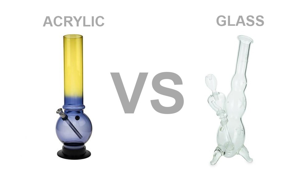 acrylic vs glass bong