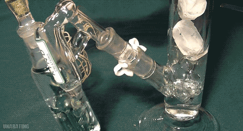 smoking ice bong rig