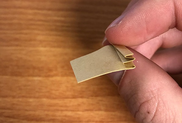 Joint filter Tip before it is rolled up